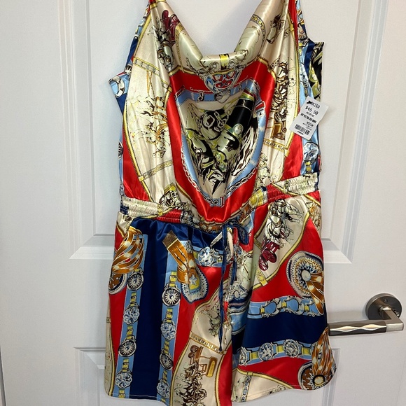 AKIRA INTO THIS COWL NECK ROMPER MEDIUM - Picture 2 of 5